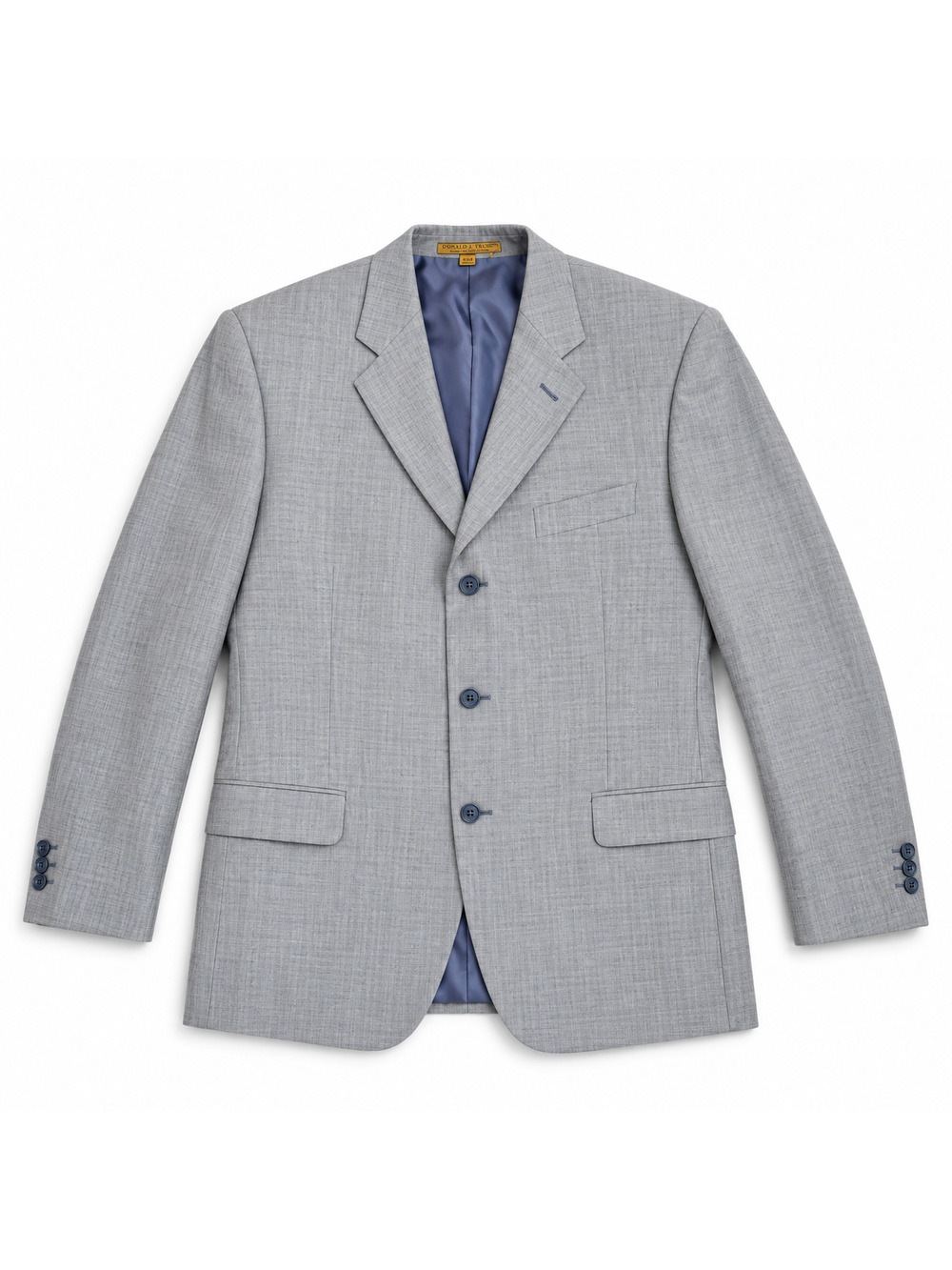 Giorgio Cosani Cashmere Wool Blend Jacket Size 44R Light Gray